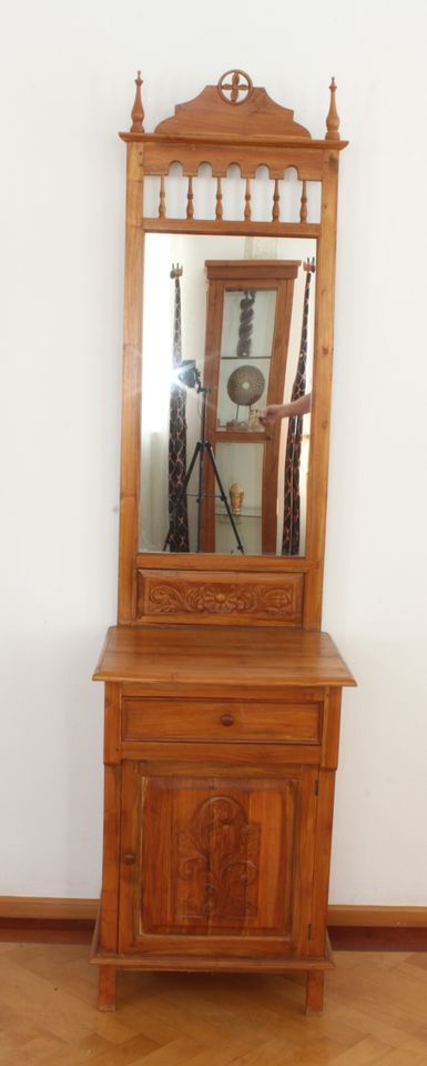 Vintage Sideboard Wandboard Spiegel Schminkboard Teakholz in Röhrnbach