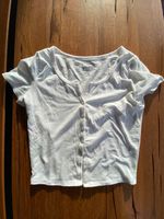 HOLLISTER Mädchen Damen Shirt Top Gr. M weiß Hessen - Baunatal Vorschau