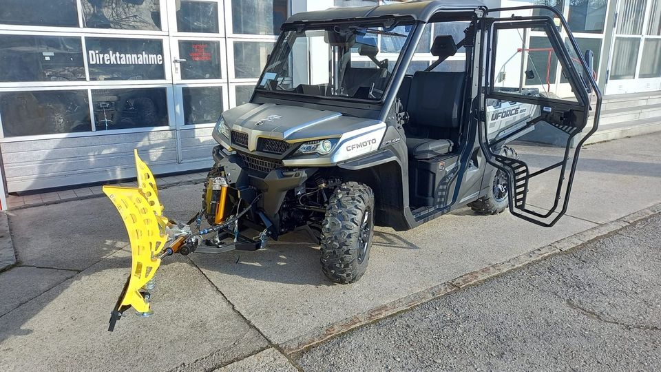 Quad/ATV UTV CFMoto UForce 1000 Vollkabine V-Schneeschild LOF EPS in Traunstein