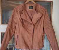 Yessica Lederjacke, veganes Leder, beige, Cognac, Gr 46 Niedersachsen - Wunstorf Vorschau