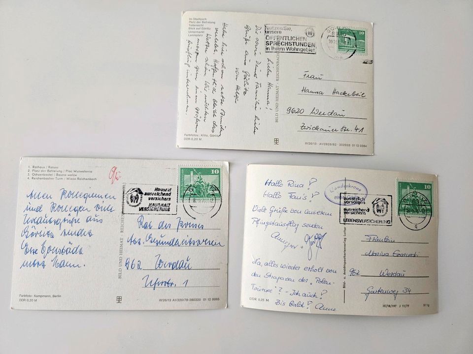 3 Alte Postkarten Ansichtskarten von Görlitz DDR in Weiden (Oberpfalz)