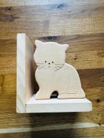 Buchstütze Katze - Holz Bayern - Wolfratshausen Vorschau