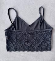Schwarz Crop Top mit Blumenspitze Sachsen - Chemnitz Vorschau