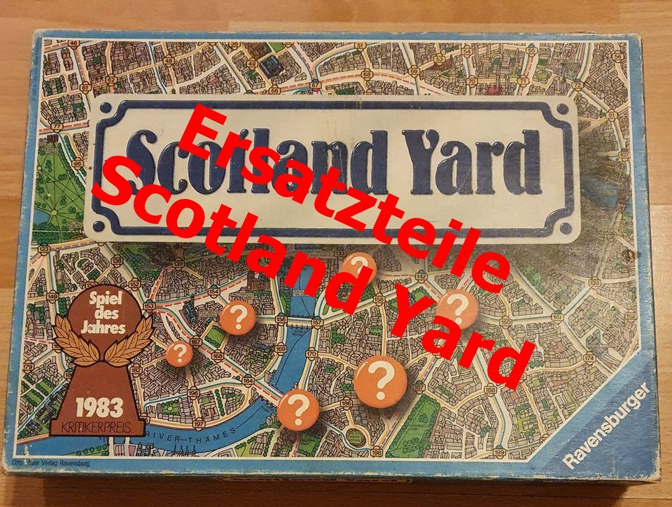 Verschiedene Ersatzteile Ravensburger Scotland Yard Alte Ausgabe in Uchte