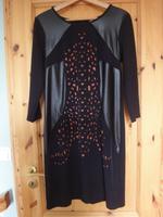 Biba Etuikleid schwarz/orange "Rocking Colours" Gr. 38 Kiel - Gaarden Vorschau