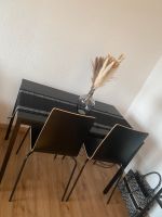 Esstisch schwarz mit zwei Stühlen. Nur Abholung Nordrhein-Westfalen - Mettmann Vorschau