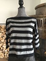 Schwarz grau gestreifter Pullover, Gr. M/L, Amelie Réveur Bayern - Hattenhofen Vorschau