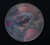 Silbermünze Südkorea 10000 Won Olympia 1988 Seoul Baden-Württemberg - Deggingen Vorschau