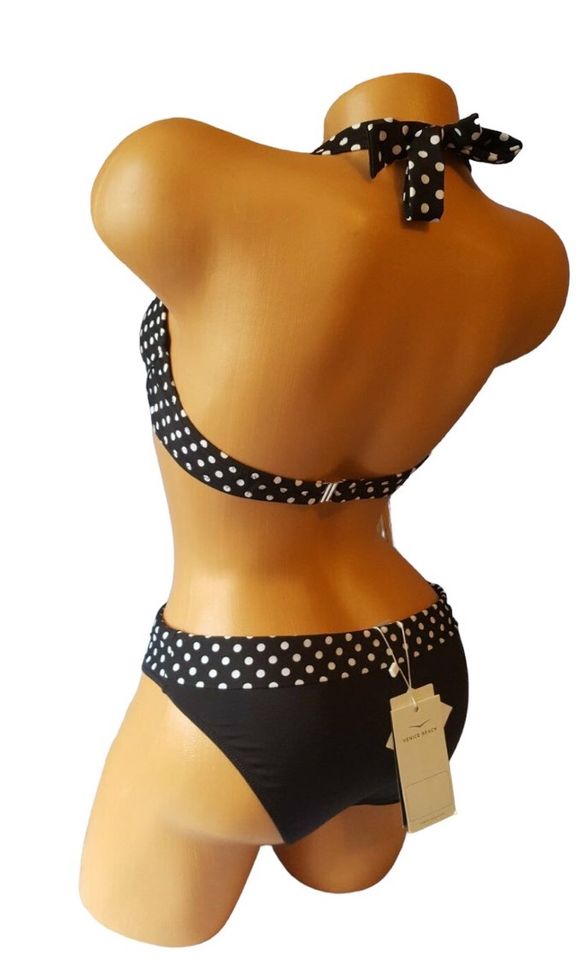 Venice Beach Bügel Bikini 38C NEU Schwarz Weiß Punkte in St. Egidien