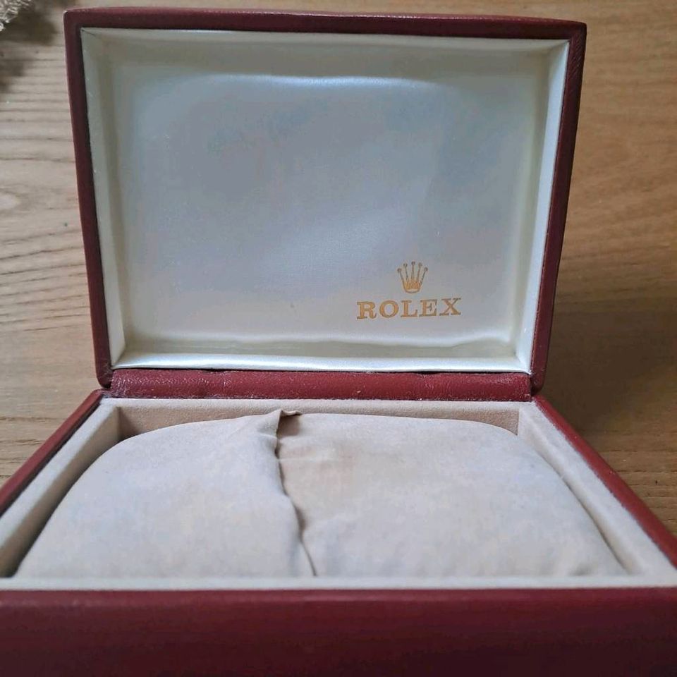 Rolex -Uhrenbox, Original m. Kissen, Montres 14.00.08 in Bruchmühlbach-Miesau
