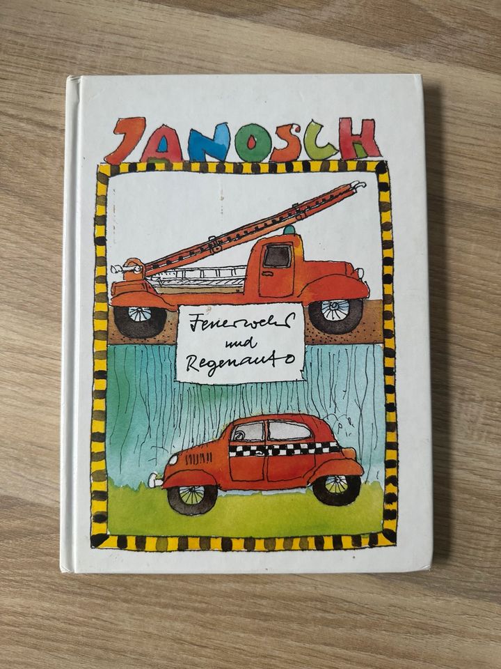 2 Janosch Bücher Feuerwehr/ Regenauto und Zigarilloschachtel in Groß-Zimmern
