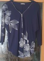 T-Shirt, ORSAY, blau mit Reißverschluss vorne, Gr. 38 Bayern - Mengkofen Vorschau