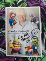 Nintendo Mario Postkarte mit Unterschrift von Charles Martinet Nordrhein-Westfalen - Ahlen Vorschau