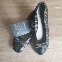 Damen Ballerinas Gr.  38 Neu Grau Metallig Baden-Württemberg - Crailsheim Vorschau