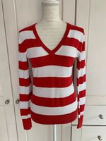 TOMMY HILFIGER Pullover Feinstrick Pima Cotton * rot weiß * Gr. S Schleswig-Holstein - Großhansdorf Vorschau