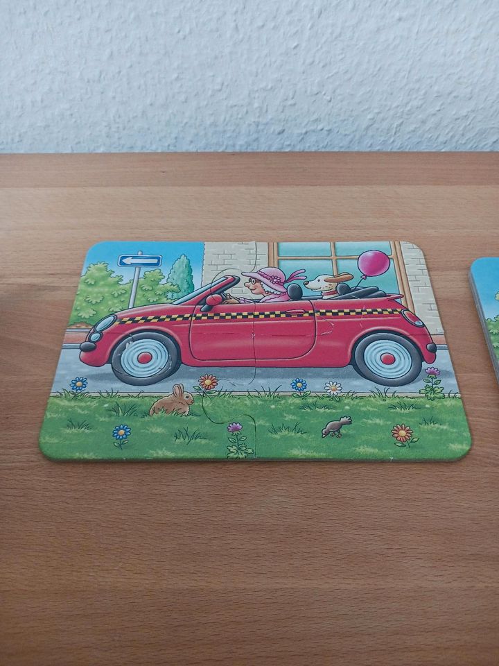 4 Puzzles ab 2 Jahren, Fahrzeuge-Motive in Niederheimbach