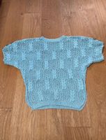 Vintage handmade Strickpullover, Pullunder, mintgrün, Baumwolle Saarland - St. Ingbert Vorschau