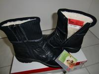 Gefütterte schwarze Stiefeletten Leder von rieker Gr. 36 Brandenburg - Werder (Havel) Vorschau