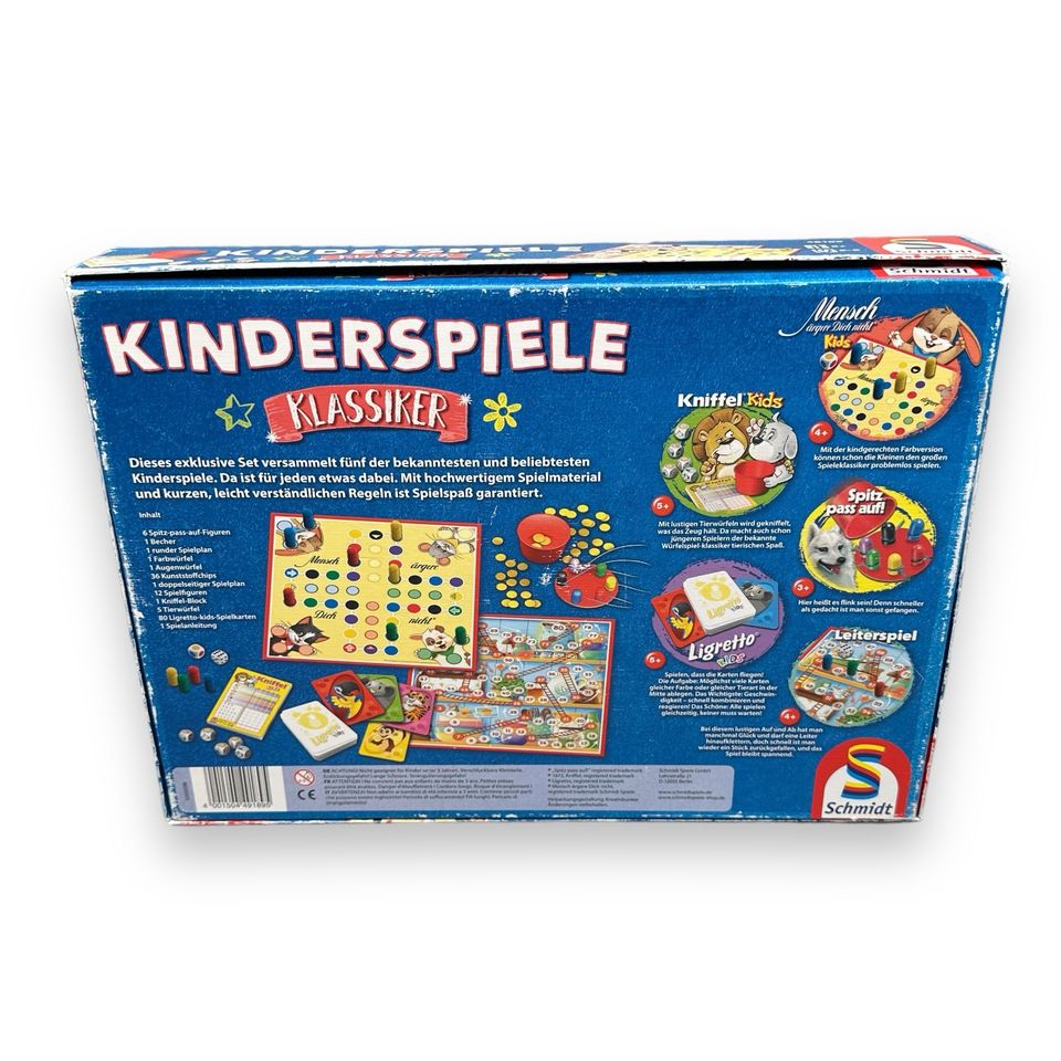 Kinderspiele Klassiker - Schmidt Spiele - Vollständig - 5 in 1 in Erlangen