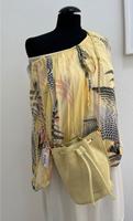 Seidenbluse Viscose Tunika Bluse gelb gr 40 Bayern - Pliening Vorschau