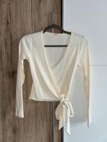 Wickelshirt XS Aiki Keylook Pastellgelb gerippt cropped Sachsen - Schöneck Vorschau