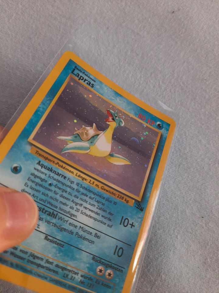 Lapras Holo Fossil 10/62 Deutsch Nearmint Pokémon in Florstadt