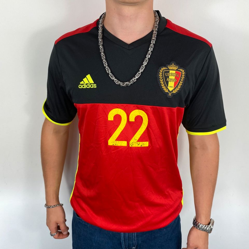 Vintage Adidas Royal Belgian FA Trikot 33€* T-Shirt Jersey Shirt in Mudau