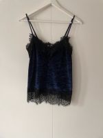 Top xs samt spitze schwarz blau edel h&m Bayern - Moosburg a.d. Isar Vorschau