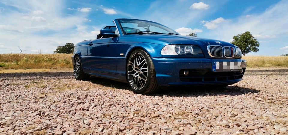 BMW E46 Cabrio 320 Ci mit Hardtop & 8 Fach bereift in Bechtolsheim