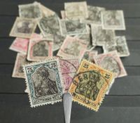 Deutsches Reich GERMANIA Sammlung + 320 Werte + Briefstücke Bayern - Büchenbach Vorschau
