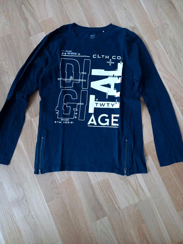 Sweatshirt langarm mit Reißverschluss,Gr 158/164 in Schöllnach