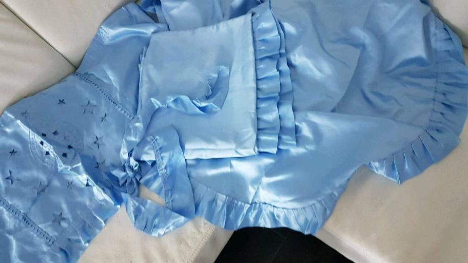 Betten Set NEU hellblau Satin in Gifhorn