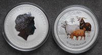 1 Dollar SILBER Australian Lunar Ziege 2015 Farbe 1 Oz Brandenburg - Werder (Havel) Vorschau