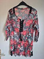Tredy Shirt 3/4 Arm gr 42 44 46 transparent bunt neuwertig Hessen - Linsengericht Vorschau
