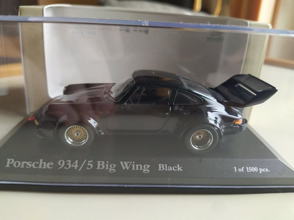 Porsche 934 Big Wing schwarz, 1:43, Kyosho S003002, 1500 pcs, OVP in Cuxhaven