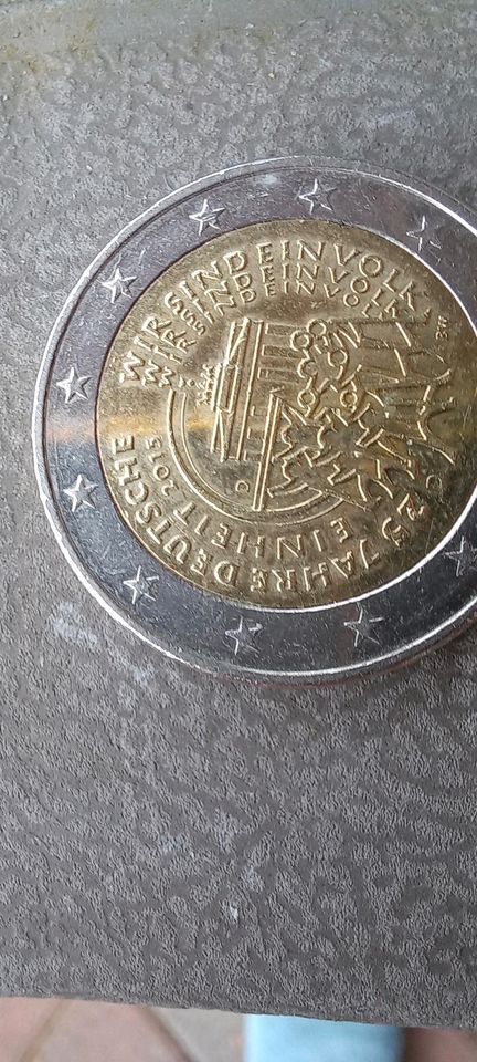 2 Euro Münze. WIR SIND EIN VOLK in Kiel