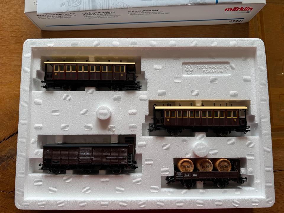 ‼️ Märklin H0 43981 - Nebenbahnzug der Pfalz-Bahn aus 1998 Neu in Eigeltingen