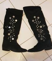 Overknees Stiefel Velourleder schwarz Rheinland-Pfalz - Albersweiler Vorschau