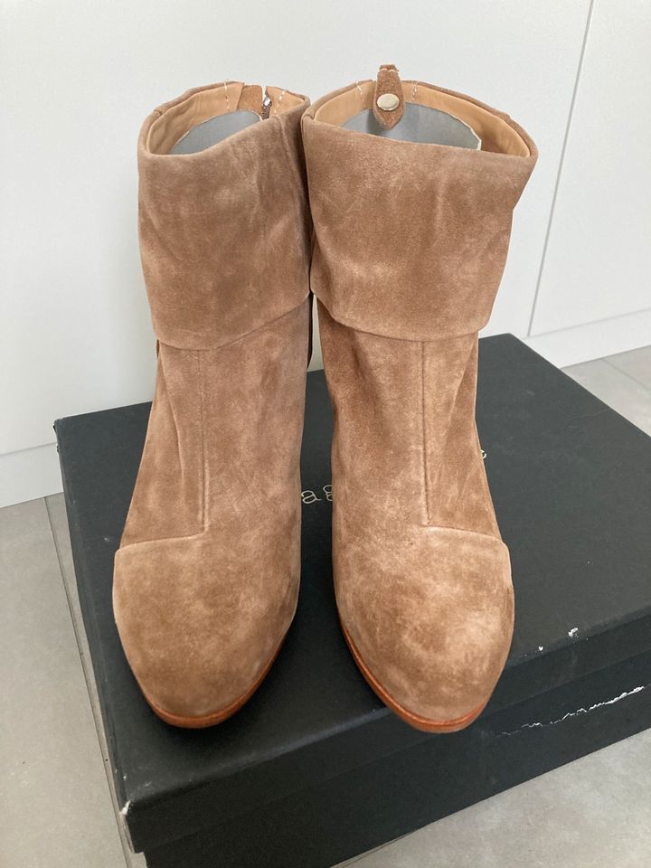 Rag & Bone Classic Newbury Gr.39 camel suede neu mit Karton in Montabaur