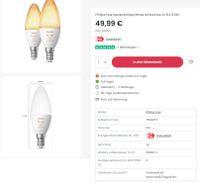 2 Philips Hue white ambiance LED Leuchtmittel E14 München - Ramersdorf-Perlach Vorschau