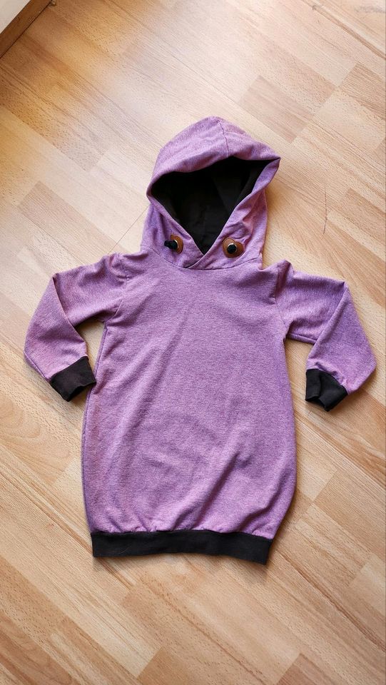 Handmade/Hoodie Pullover Kleid/Ballonkleid/Sweatshirt Kleid/Rosa in Hamburg