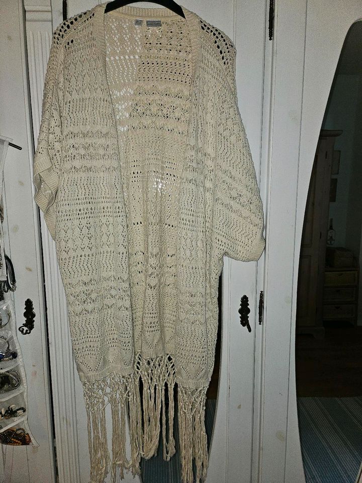 Strickjacke 48/50 beige bonprix in Pfedelbach