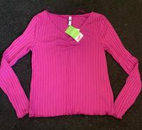 Oberteil Feinripp M Langarmshirt V Neck Shirt Sommer neu Lila Bayern - Schongau Vorschau