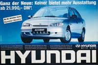 Hyundai Accent Reklame Werbung Berichte 1,3 1,5i LS GLS Hessen - Hanau Vorschau
