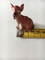 Spielzeugfigur Tierfigur rot braun Hund Hündchen Kunststoff Figur Süd - Niederrad Vorschau