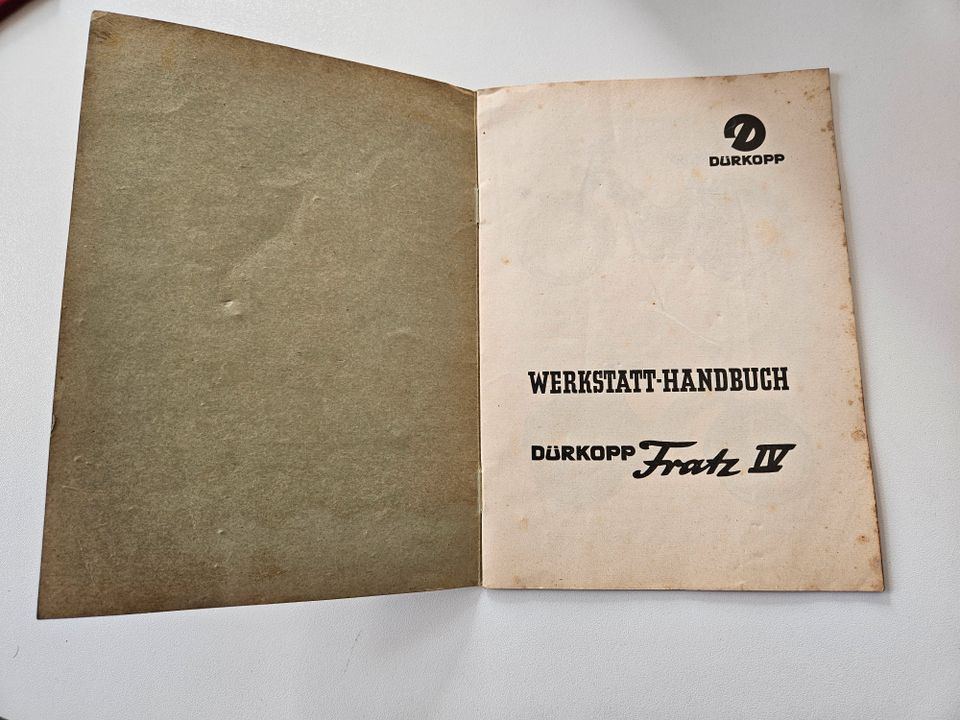 Original DÜRKOPP Werkstatt Handbuch Fratz- IV in Landau in der Pfalz