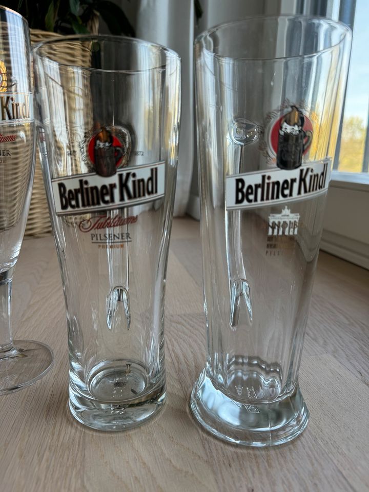 5x Berliner Kindl Pilsener Jubiläums Biergläser neu in Fürth