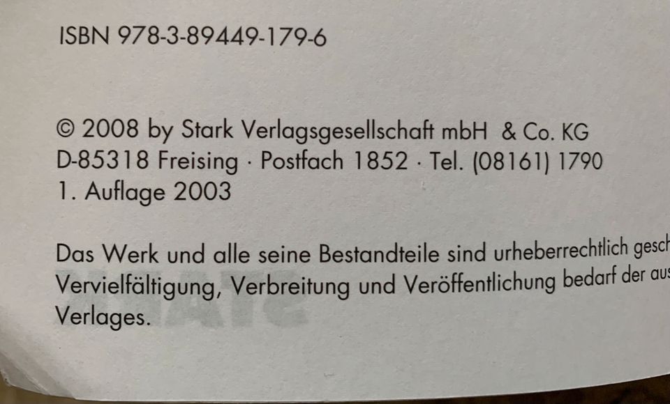 Stark Abitur-Training Biologie 1 & 2 Abitur Vorbereitung in Korntal-Münchingen