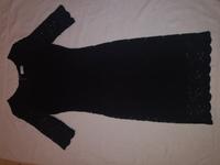 Damen Kleid Schwarz lang Spitze Rundhals 3/4 Arm Fest Gothic S 36 Niedersachsen - Uelzen Vorschau