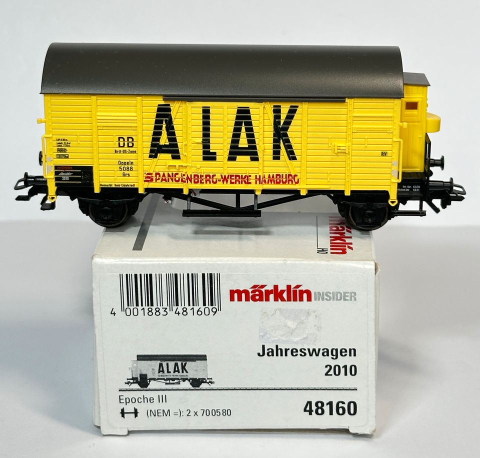 H0 / 1:87 Märklin 48160 Insiderwagen 2010 ALAK mit OVP in Babenhausen